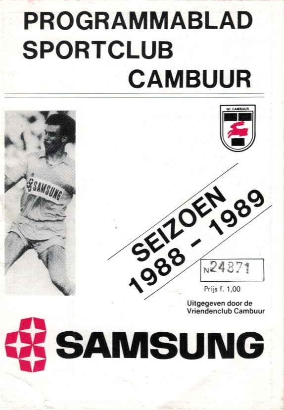 AZ Programma 13-mei-1989 Cambuur uit